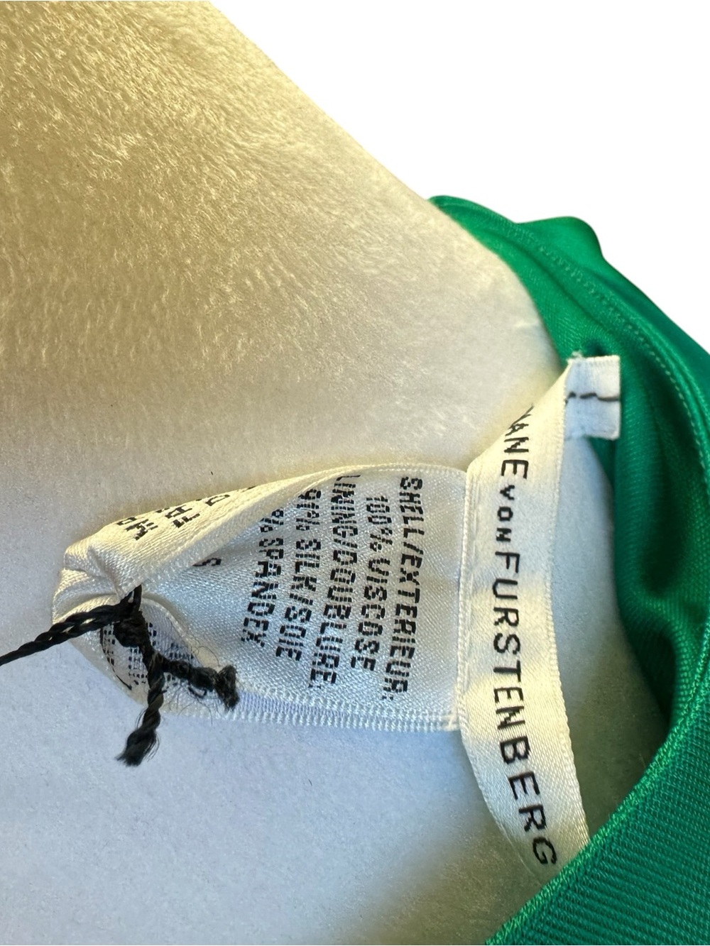 DVF Diane Von Furstenberg Venmo Emerald Green Long Sleeve Wrap US Small NWT - Picture 7 of 15